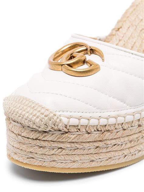 gucci pilar espadrille white|Gucci espadrilles farfetch.